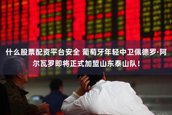 什么股票配资平台安全 葡萄牙年轻中卫佩德罗·阿尔瓦罗即将正式加盟山东泰山队！